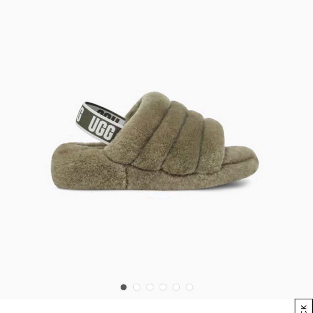 NWT Ugg Fluff Yeah Slide Burnt Olive size 9